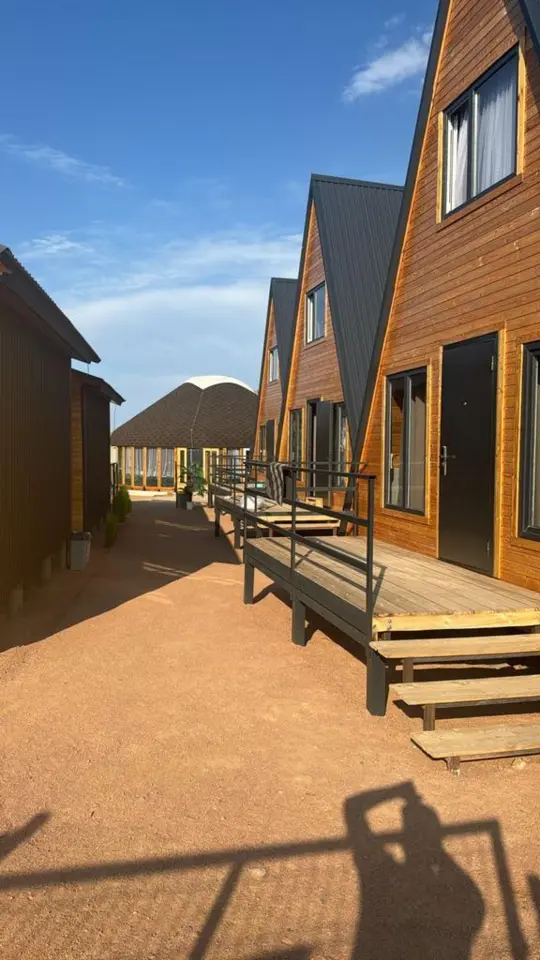 A-frame на "Мысе" — зона отдыха, с. Тон