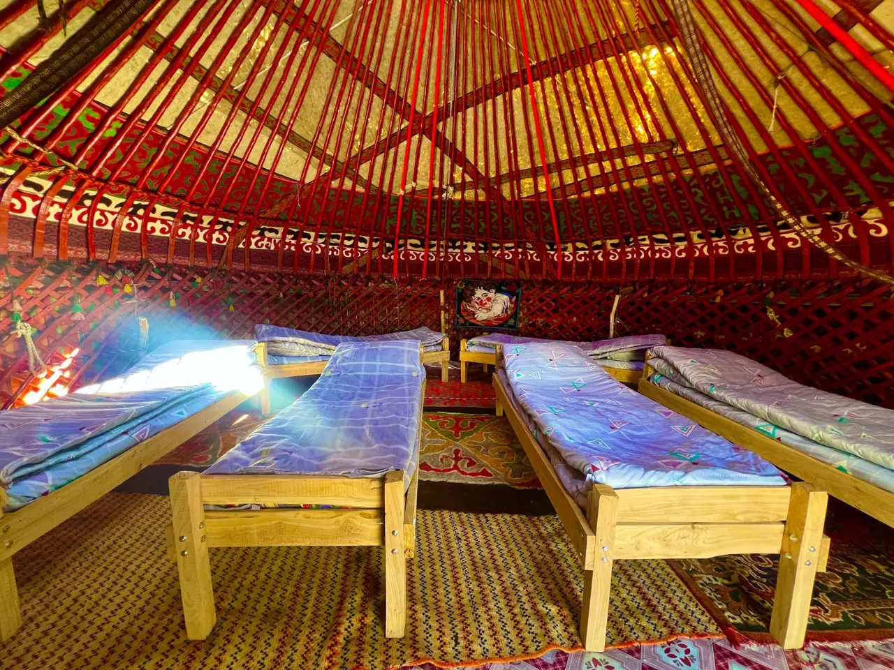 Большая юрта в Nazi Yurt Camp — юрта, Чаек