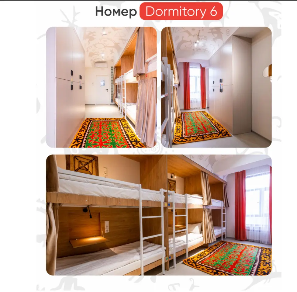 Койко-место в Шестиместном номере — bed space, Bishkek