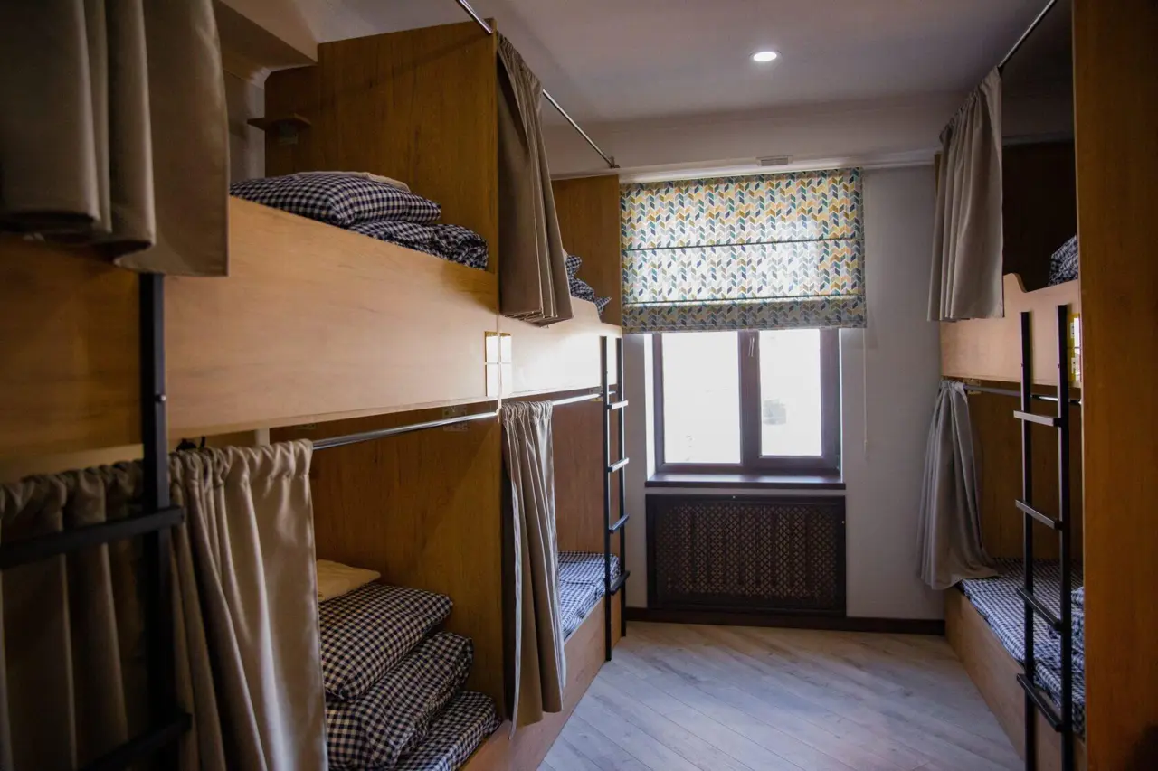 Bed in a six-bed dormitory room — bed space, Bishkek