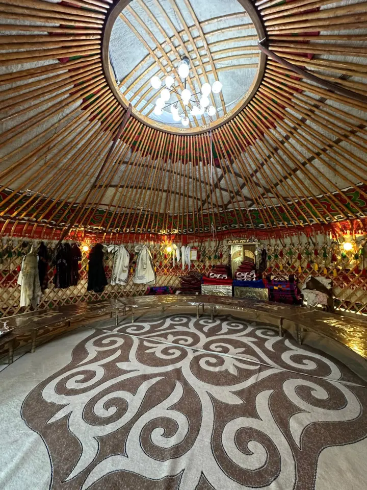 Трехместная Юрта — yurt, v. Karakol (d. Ak-Suy )