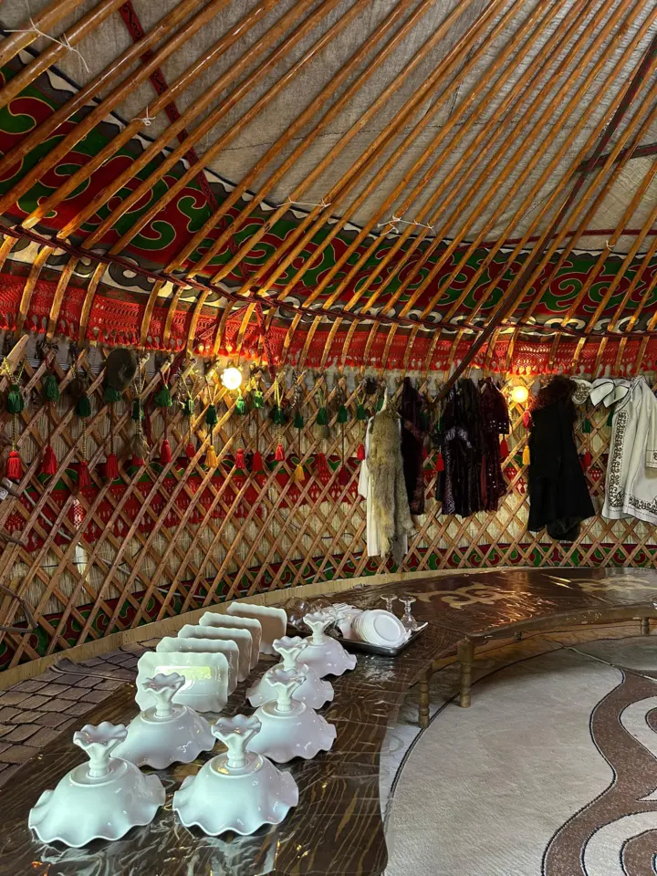 Трехместная Юрта — yurt, v. Karakol (d. Ak-Suy )