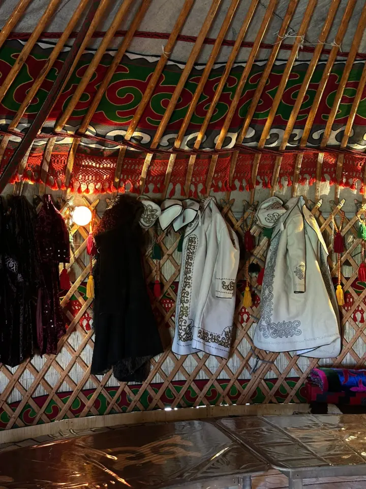 Трехместная Юрта — yurt, v. Karakol (d. Ak-Suy )