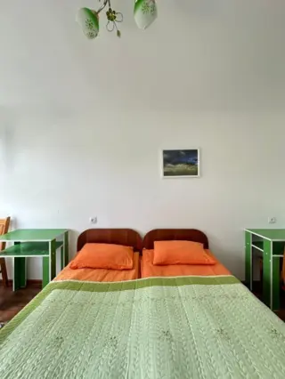 Bed in a Dormitory Room — bed space, v. Tamga