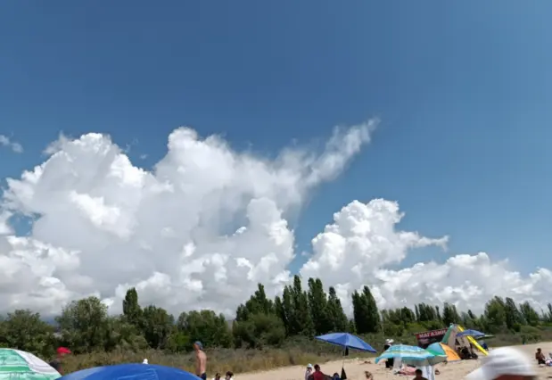Yurta in riva al lago — yurta, Cholpon-Ata