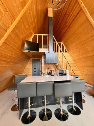 Two-room A-frame house in the mountains — cottage/house, Kara-Alma