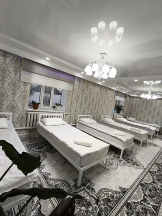 Bed in a Dormitory Room — bed space, Naryn