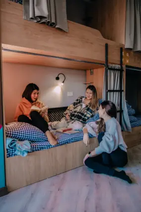 Bed in a female dormitory room (8-bed) — bed space, Bishkek